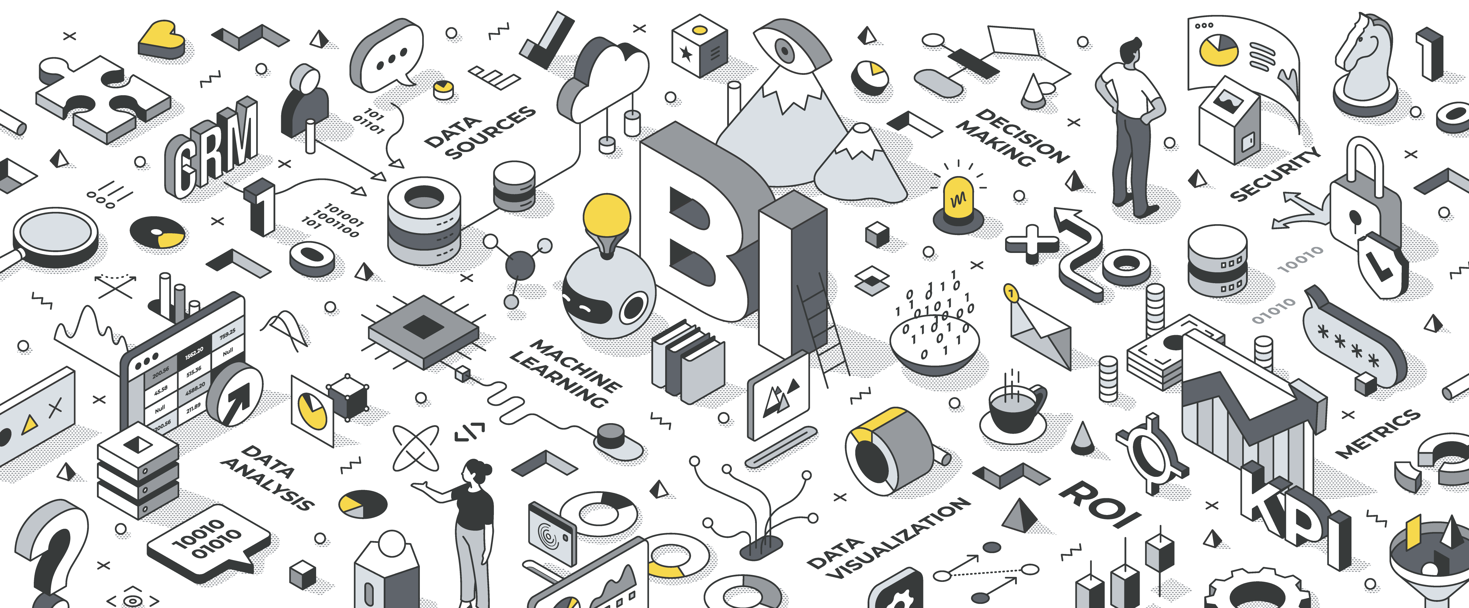 Business Intelligence Isometric Illustration